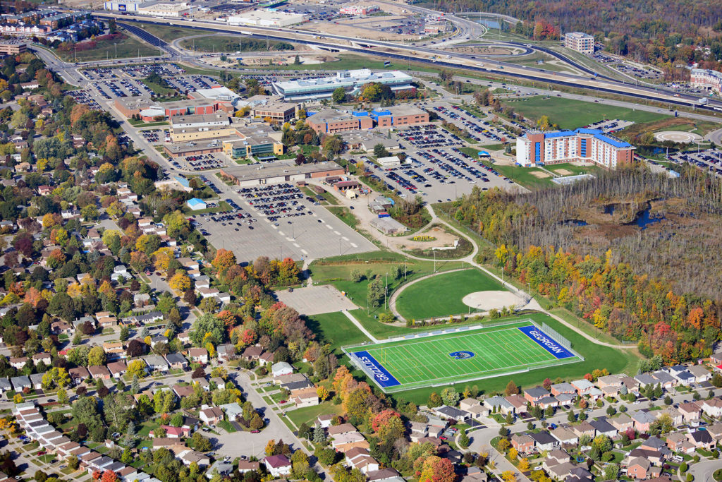Georgian College sports field aerial picture